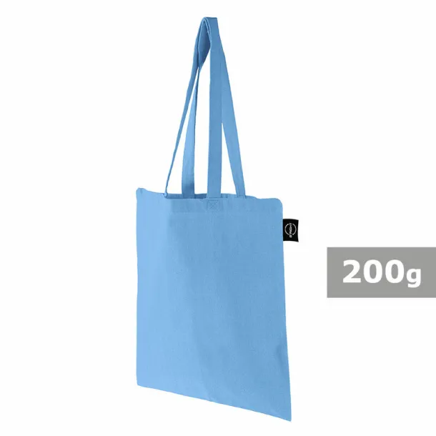  Recycled cotton shopping bag B'RIGHT, 200 g/m2 Plava