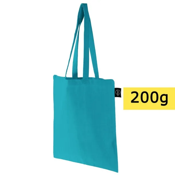  B'RIGHT torba za kupovinu od recikliranog pamuka, 200 g/m2 turquoise