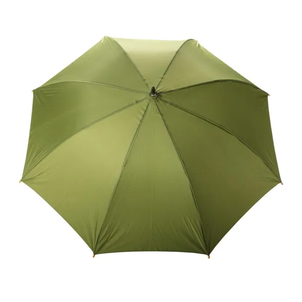  23" Impact AWARE™ RPET 190T auto open bamboo umbrella - XD Collection Green 