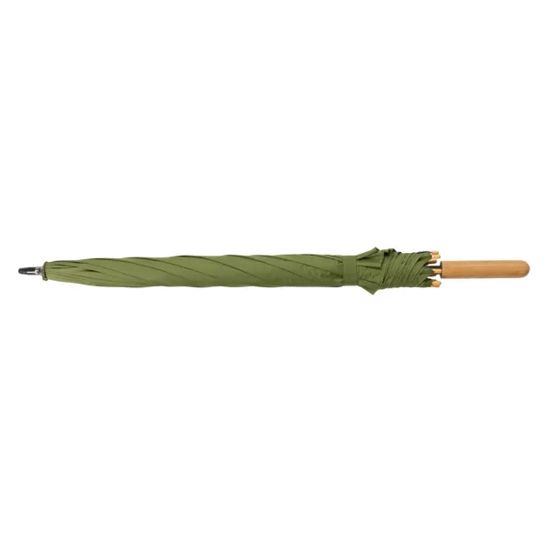  23" Impact AWARE™ RPET 190T auto open bamboo umbrella - XD Collection Green 