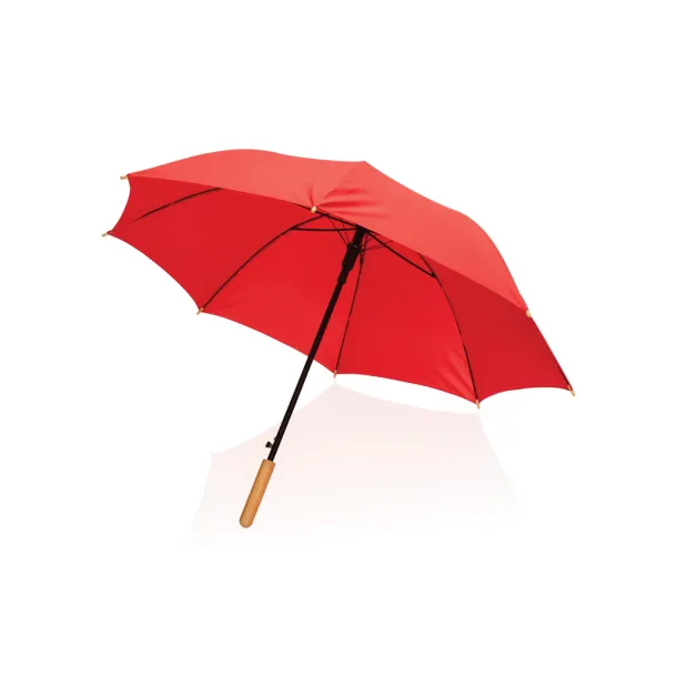  23" Impact AWARE™ RPET 190T auto open bamboo umbrella - XD Collection Crvena 