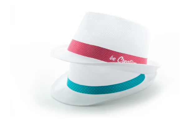 Subrero sublimation band for straw hats White