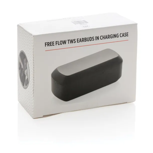  Free Flow TWS earbuds in charging case - XD Collection Black 