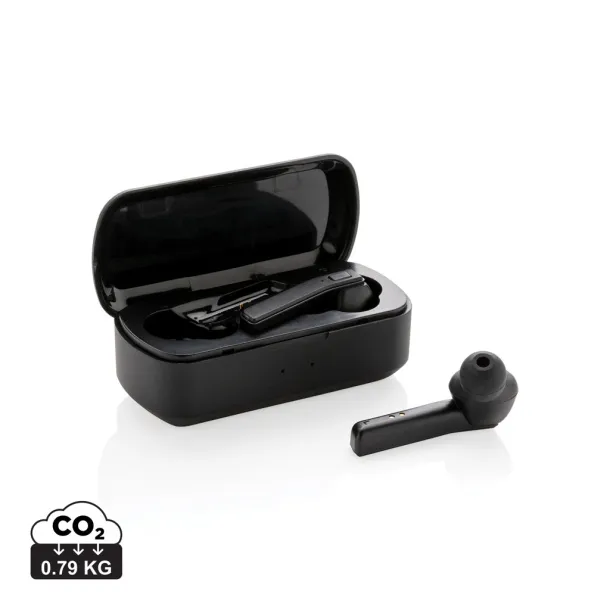  Free Flow TWS earbuds in charging case - XD Collection Black 