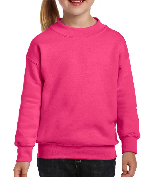  Dječji pulover s okruglim izrezom, 270 g/m² - Gildan Safety Pink