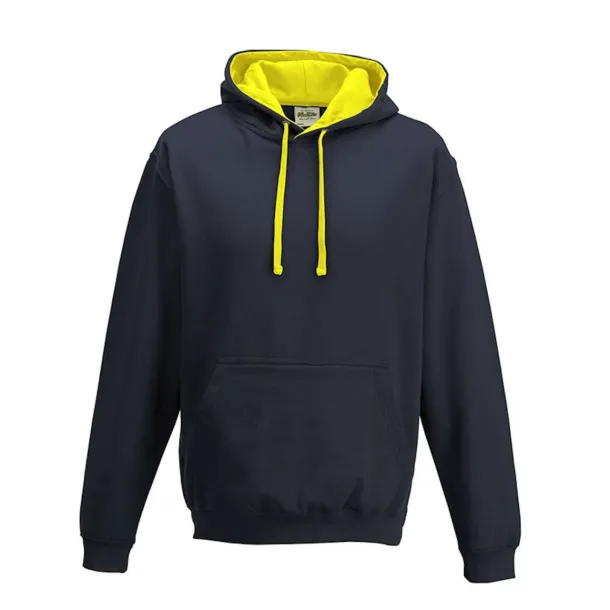  Varsitiy hoodica - Just Hoods Oxford Navy Sun Yellow