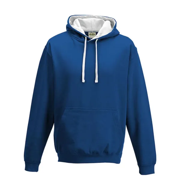  Varsitiy hoodica, 280 g/m2 - Just Hoods Kraljevski plava Bijela