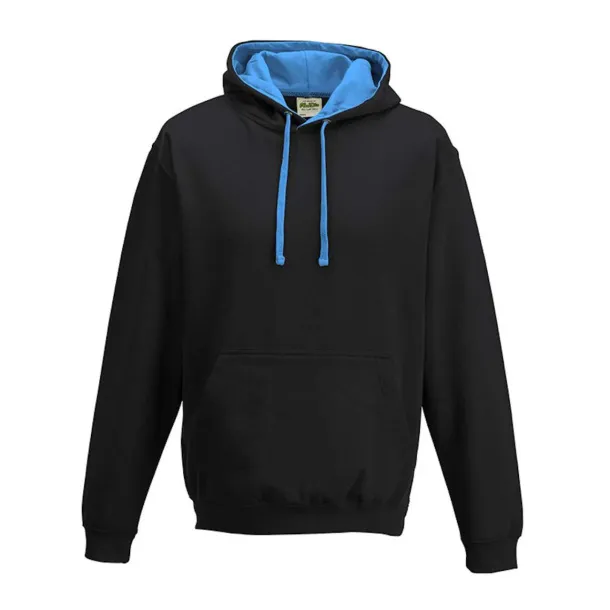  VARSITY HOODIE - Just Hoods Black Sapphire Blue