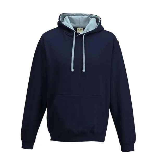  VARSITY HOODIE - Just Hoods New French Navy Sky blue