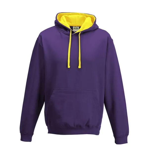  Varsitiy hoodica, 280 g/m2 - Just Hoods Ljubičasta Sun Yellow