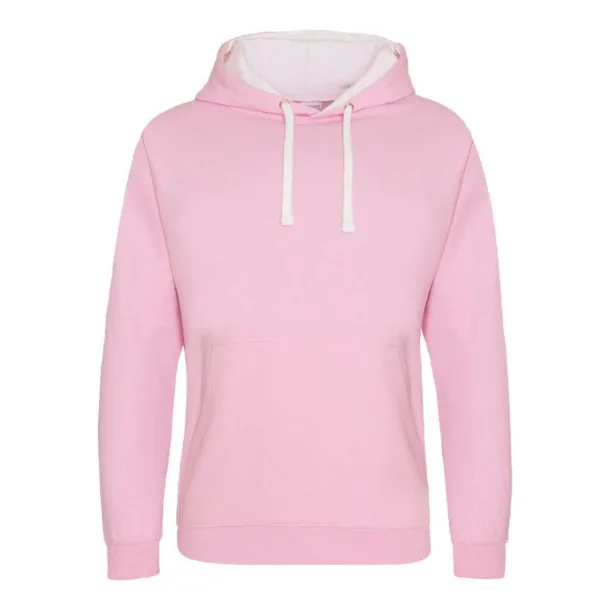  Varsitiy hoodica - Just Hoods Baby Pink Bijela