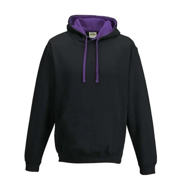  Varsitiy hoodica, 280 g/m2 - Just Hoods Crna Ljubičasta