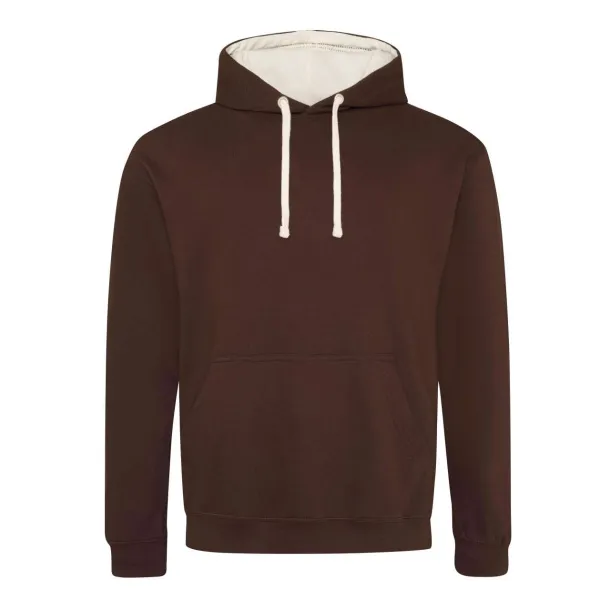  Varsitiy hoodica, 280 g/m2 - Just Hoods Hot Chocolate White Chocolate