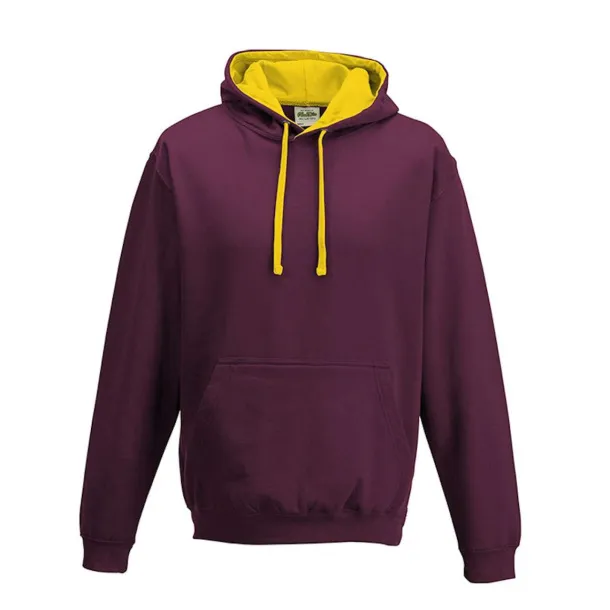  Varsitiy hoodica - Just Hoods burgundac Oxford Navy