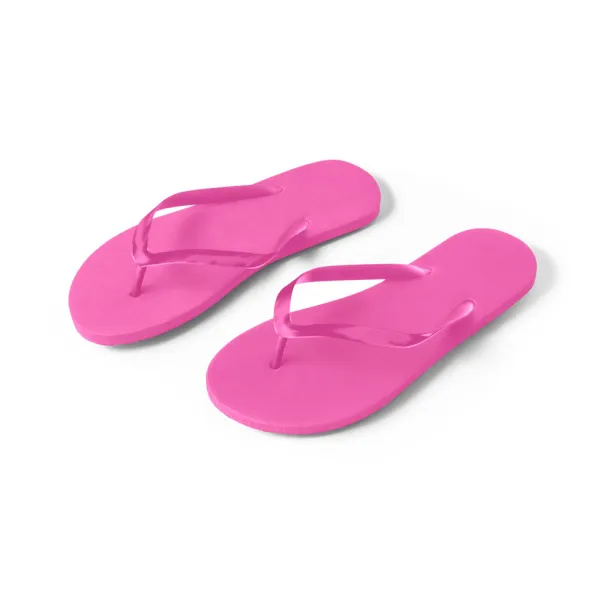 MAUPITI L / XL Comfortable slippers with PE sole and PVC strap Pink