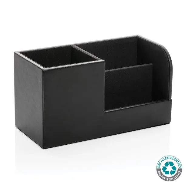  Swiss Peak RCS recycled PU Desk organizer - Swiss Peak Black 