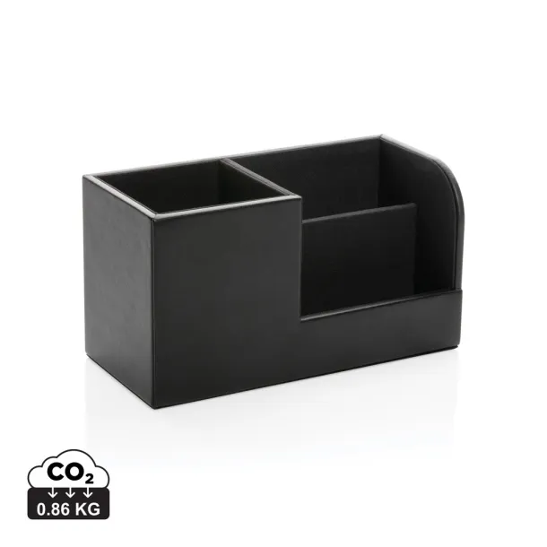  Swiss Peak RCS recycled PU Desk organizer - Swiss Peak Black 