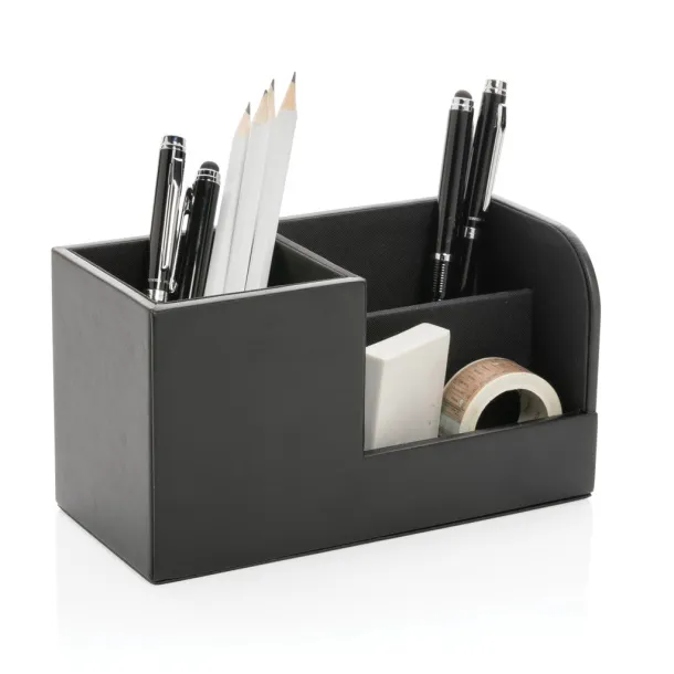  Swiss Peak RCS recycled PU Desk organizer - Swiss Peak Black 