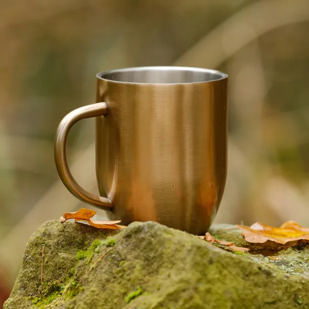 DUSK stainless steel thermo mug 380 ml Gold