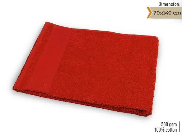 SPA 70 towel 70 x 140 cm - EXPLODE Red