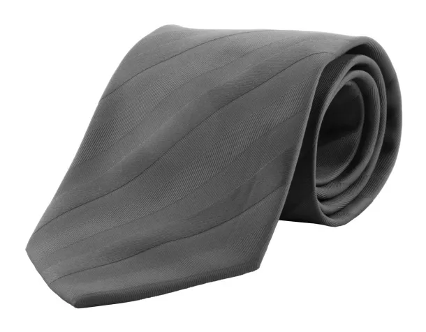 Stripes necktie Dark grey