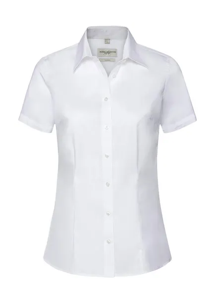  Ladies' Tailored Coolmax® Shirt - Russell Collection Bijela