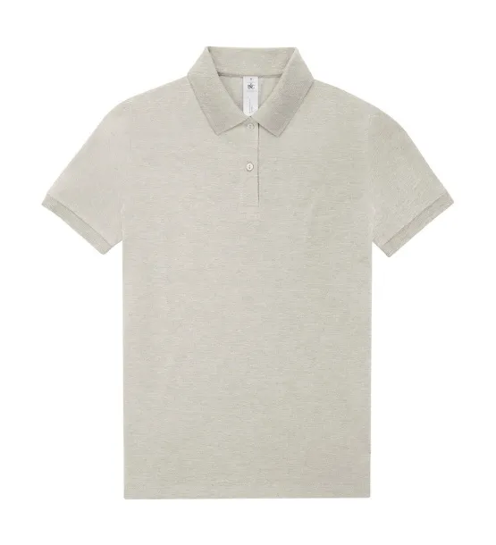  Ženska polo kratka majica, 210 g/m² - B&C Heather Grey Fog