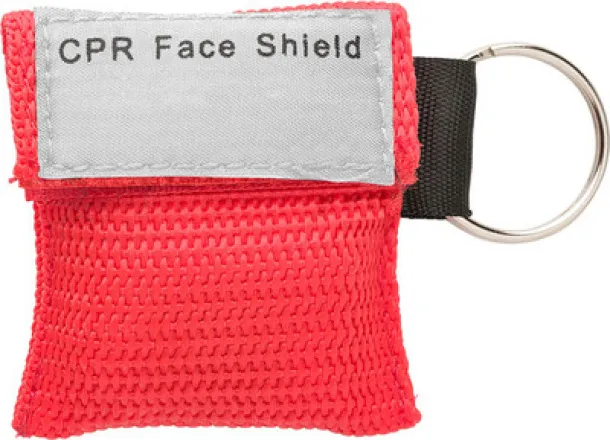  Resuscitation, CPR mask, keyring red