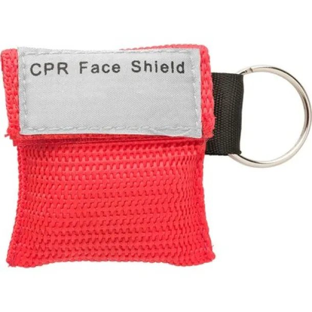  Resuscitation, CPR mask, keyring red