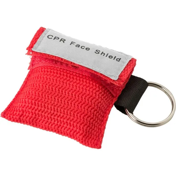  Resuscitation, CPR mask, keyring red