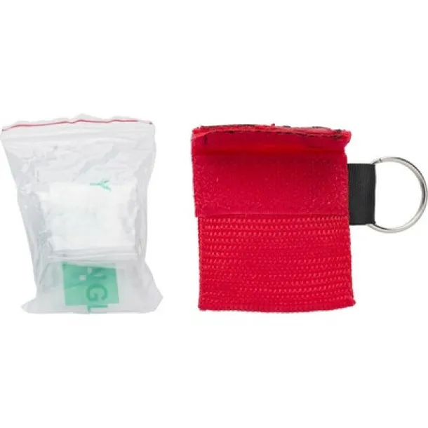  Resuscitation, CPR mask, keyring red