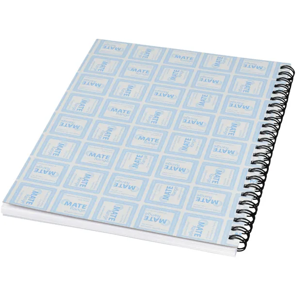 Desk-Mate® wire-o A5 notebook PP cover - Unbranded White Solid black