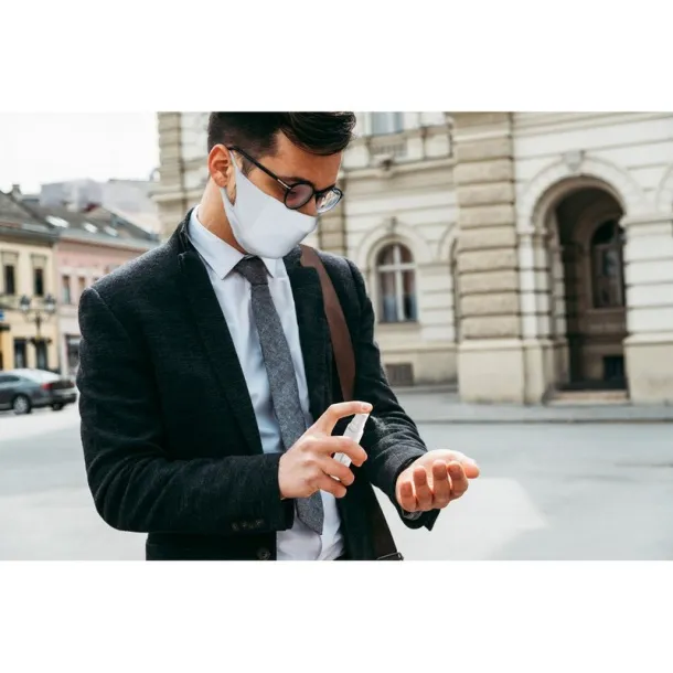  Set u kutijici - maska i bočica s raspršivačem Bijela