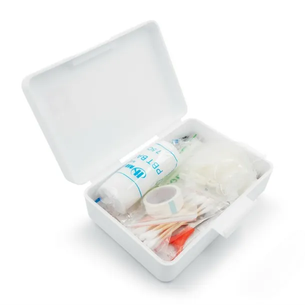  First aid kit in plastic case, 64 pcs Bijela
