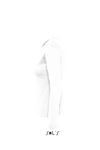  SOL'S MAJESTIC - WOMEN'S ROUND COLLAR LONG SLEEVE T-SHIRT - SOL'S White