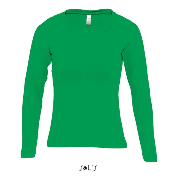  SOL'S MAJESTIC - WOMEN'S ROUND COLLAR LONG SLEEVE T-SHIRT - SOL'S Kelly Green