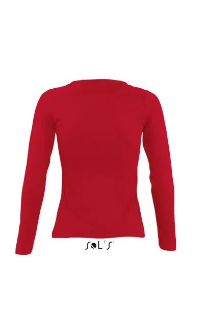  SOL'S MAJESTIC - WOMEN'S ROUND COLLAR LONG SLEEVE T-SHIRT - SOL'S Red