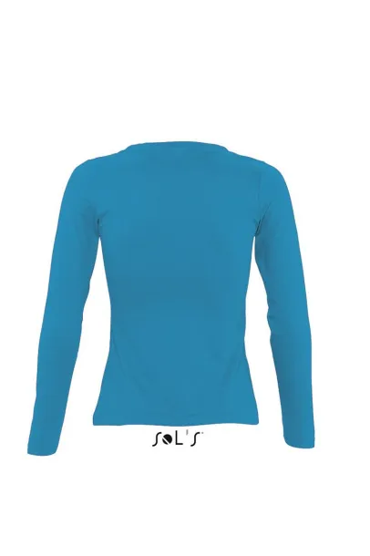  SOL'S MAJESTIC - WOMEN'S ROUND COLLAR LONG SLEEVE T-SHIRT - SOL'S Aqua