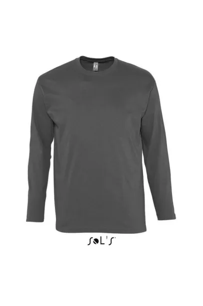  SOL'S MAJESTIC - WOMEN'S ROUND COLLAR LONG SLEEVE T-SHIRT - SOL'S Tamno siva