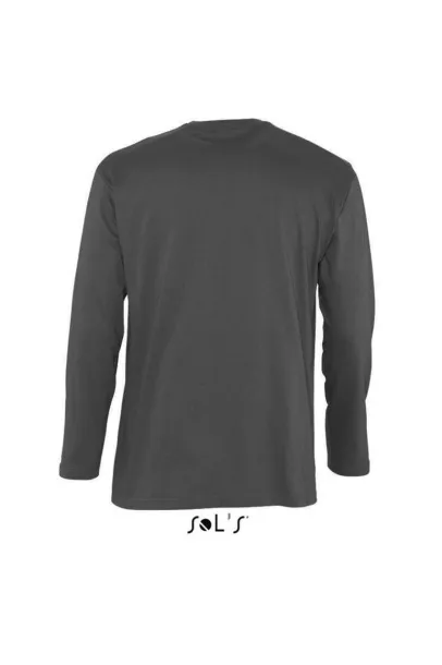  SOL'S MAJESTIC - WOMEN'S ROUND COLLAR LONG SLEEVE T-SHIRT - SOL'S Tamno siva