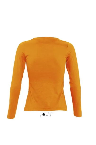  SOL'S MAJESTIC - WOMEN'S ROUND COLLAR LONG SLEEVE T-SHIRT - SOL'S Orange