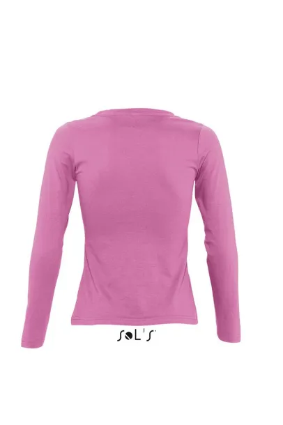  SOL'S MAJESTIC - WOMEN'S ROUND COLLAR LONG SLEEVE T-SHIRT - SOL'S Orchid Pink