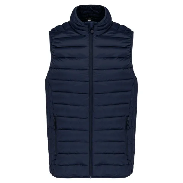  MEN’S LIGHTWEIGHT SLEEVELESS FAKE DOWN JACKET - Kariban Navy