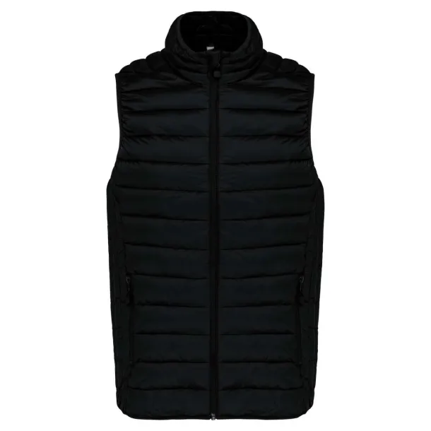  MEN’S LIGHTWEIGHT SLEEVELESS FAKE DOWN JACKET - Kariban Black