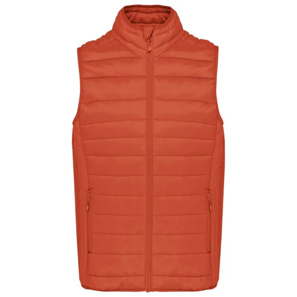  MEN’S LIGHTWEIGHT SLEEVELESS FAKE DOWN JACKET - Kariban Burnt Ochre