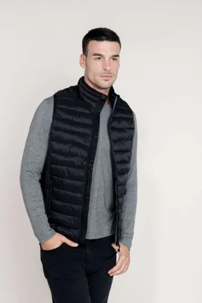  MEN’S LIGHTWEIGHT SLEEVELESS FAKE DOWN JACKET - Kariban White