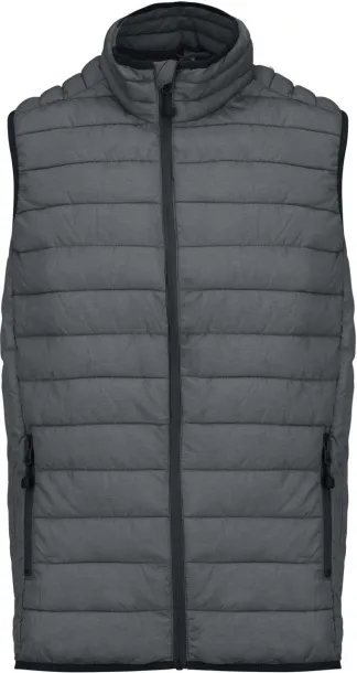  MEN’S LIGHTWEIGHT SLEEVELESS FAKE DOWN JACKET - Kariban Marl Dark Grey