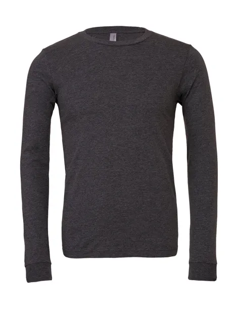  Unisex Jersey Long Sleeve Tee - Bella+Canvas Dark Grey Heather