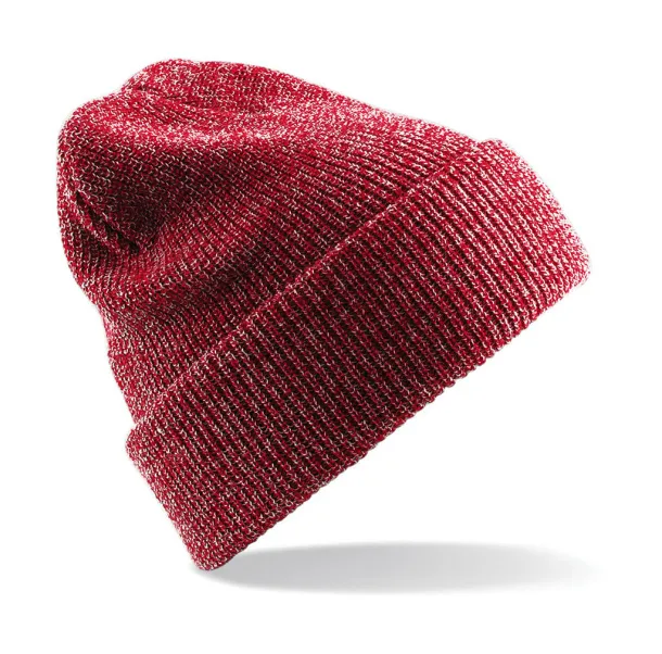  Heritage Beanie - Beechfield Heather Red