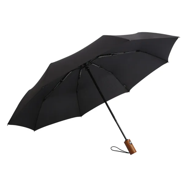 STANFORD Foldable windproof umbrella with auto open/close function - CASTELLI Black